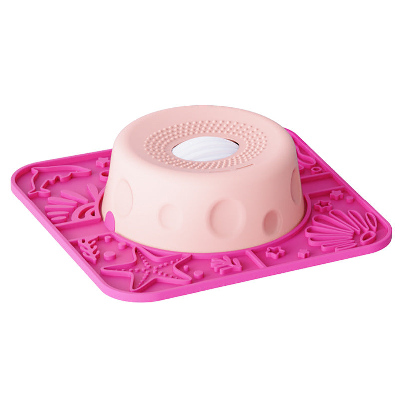 Non-slip pet licking bowl