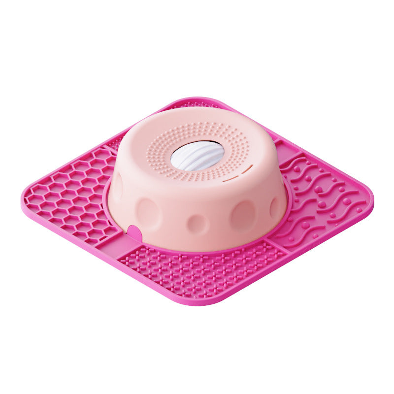 Non-slip pet licking bowl