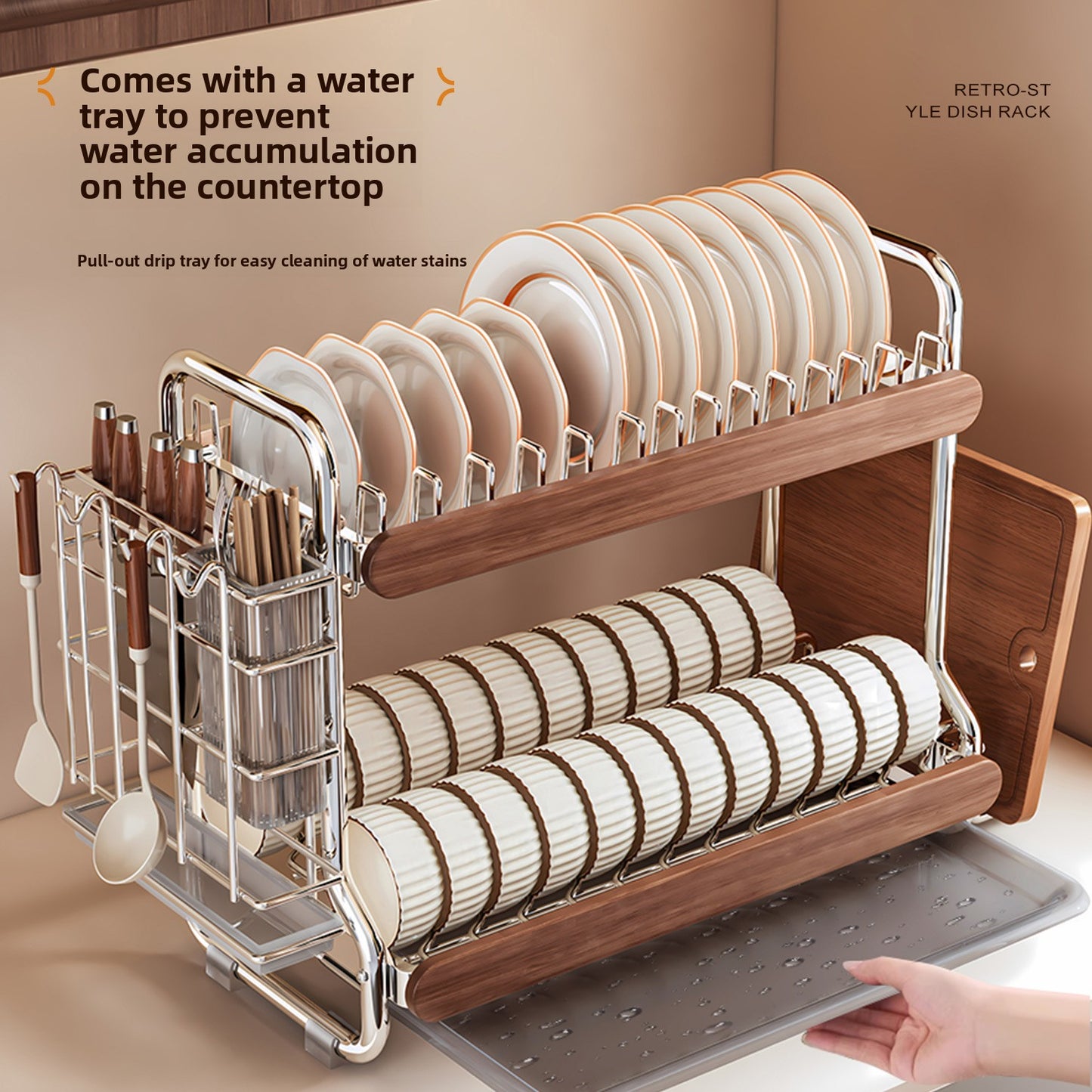 Stainless Steel Dish Drainer Storage Rack