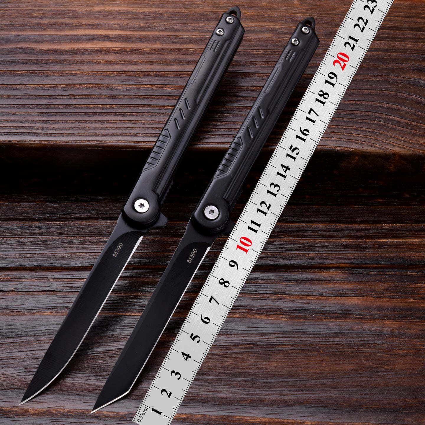 Outdoor Folding Camping Knife with Leather Sheath
