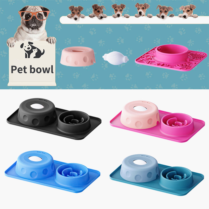 Non-slip pet licking bowl