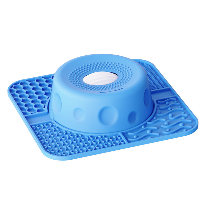 Non-slip pet licking bowl