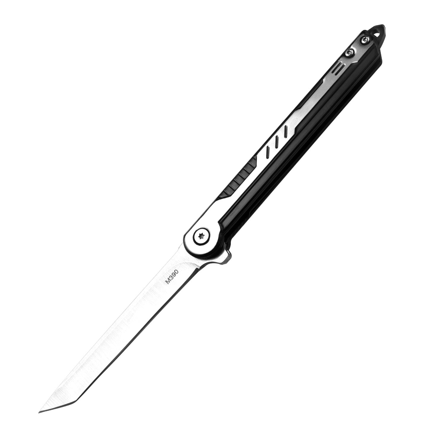 Outdoor Folding Camping Knife with Leather Sheath
