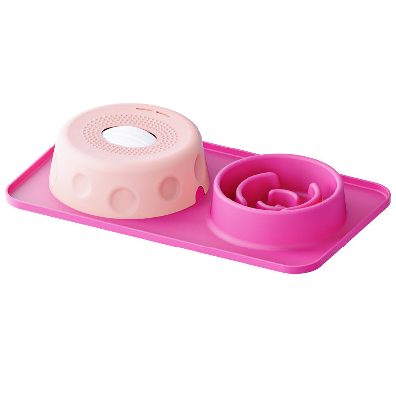 Non-slip pet licking bowl