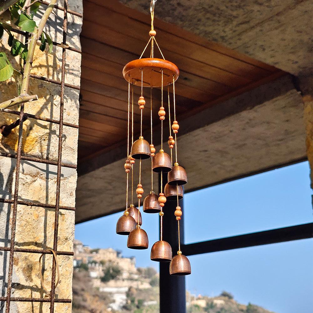 Rotating Metal Wind Chime Decoration