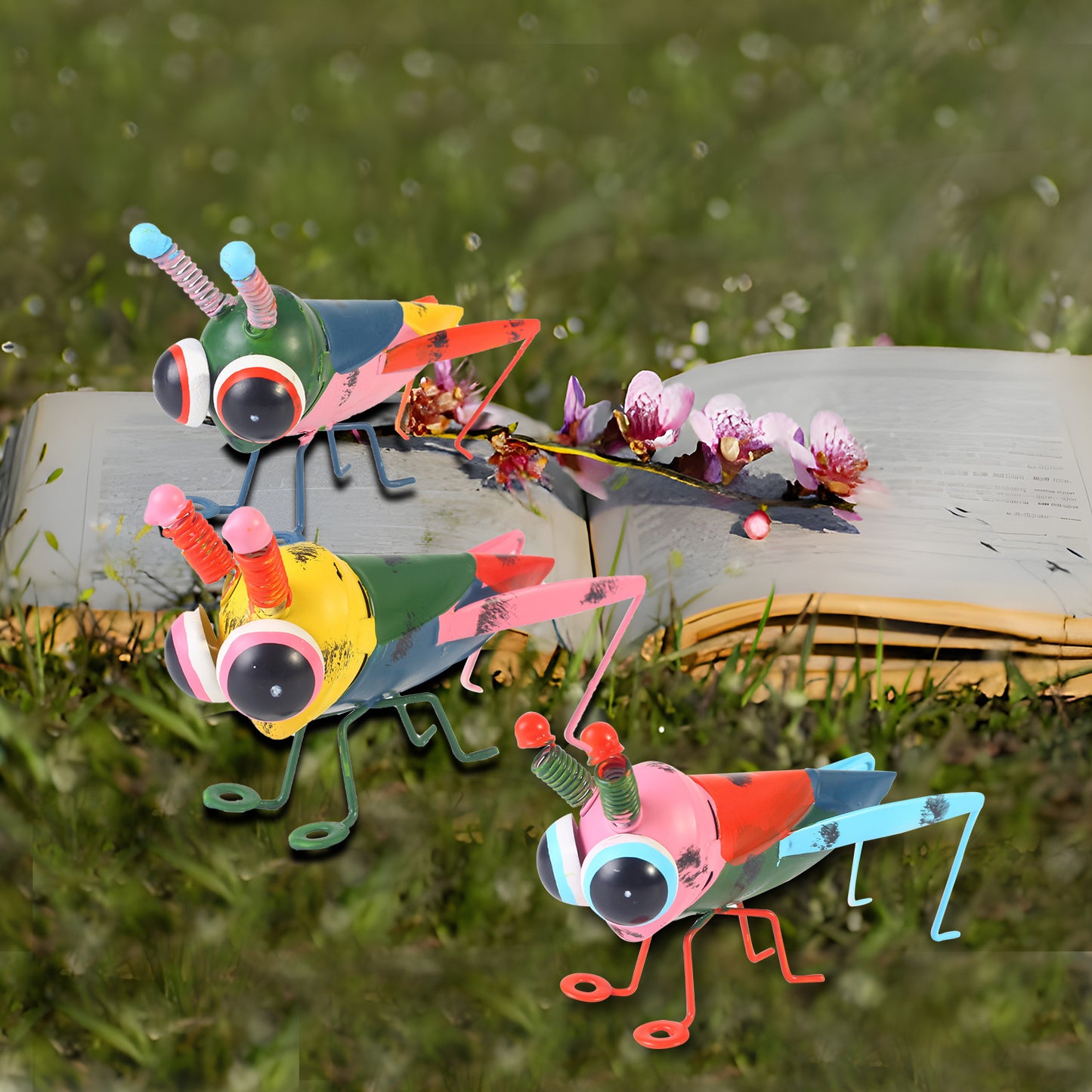 Metal Grasshopper Garden Decoration