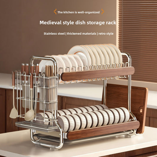 Stainless Steel Dish Drainer Storage Rack