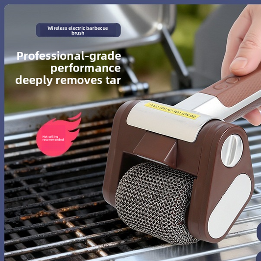 Rechargeable Electric Stainless Steel Grill Cleaning Brush