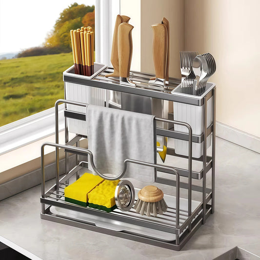 Integrated Kitchen Storage Rack